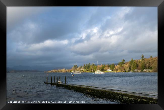 Lake Windermere from Miller Ground Lake District Framed Print by Nick Jenkins
