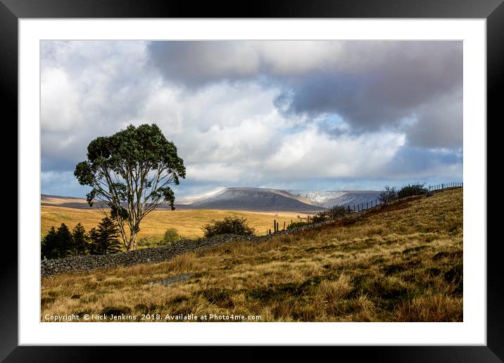 Eucalyptus Tree Central Brecon Beacons South Wales Framed Mounted Print by Nick Jenkins