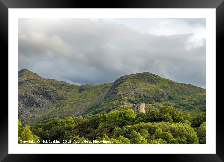 Dolbadarn Castle Llanberis Snowdonia Framed Mounted Print by Nick Jenkins