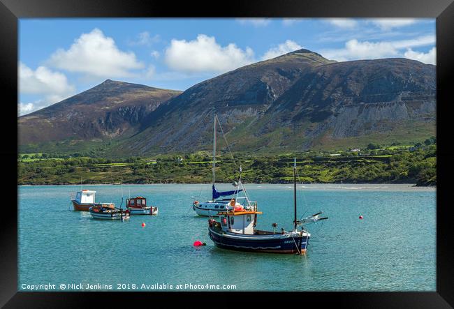 Trefor and the Lleyn Peninsula  Framed Print by Nick Jenkins