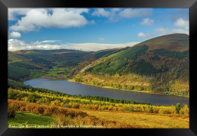 The Talybont Reservoir Central Brecon Beacons Framed Print by Nick Jenkins