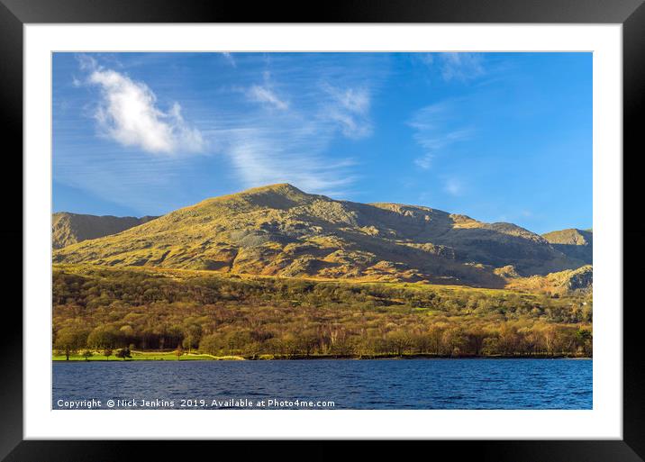 Coniston Old Man Lake District Framed Mounted Print by Nick Jenkins