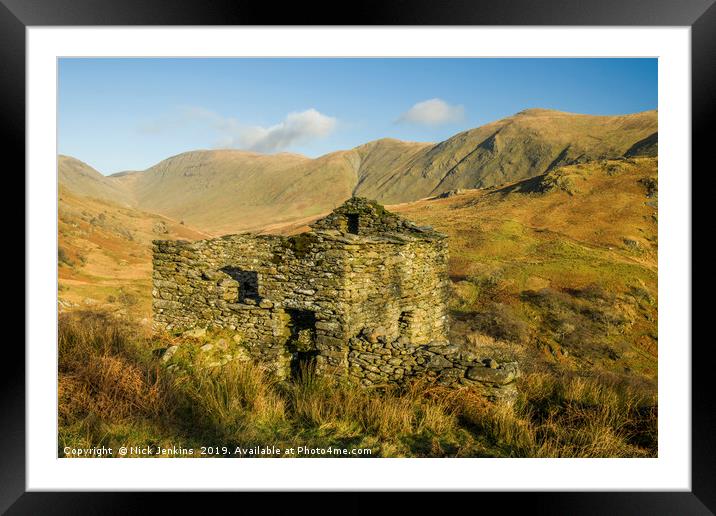 Abandoned Barn Upper Troutbeck Valley Lake Distric Framed Mounted Print by Nick Jenkins
