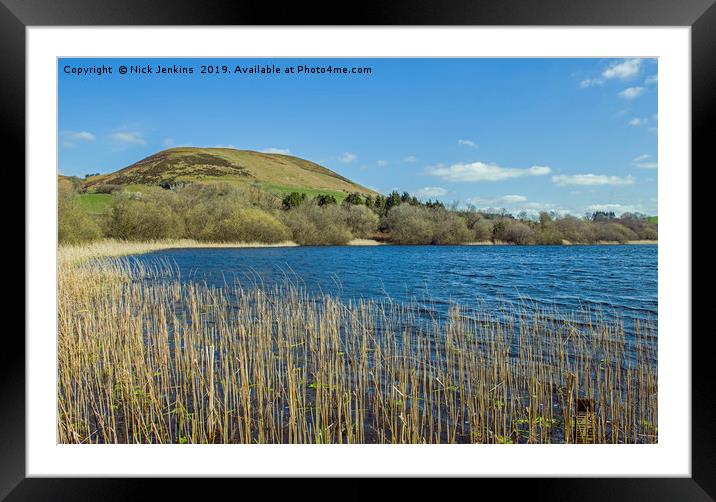 Llanbwchllyn Lake Radnorshire Powys Framed Mounted Print by Nick Jenkins