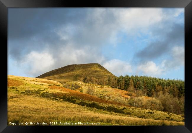 The Ridge of Torpantau Central Brecon Beacons Framed Print by Nick Jenkins