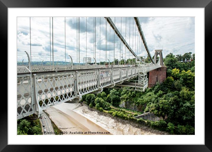Clifton Suspension Bridge and  Avon Gorge Bristol  Framed Mounted Print by Nick Jenkins