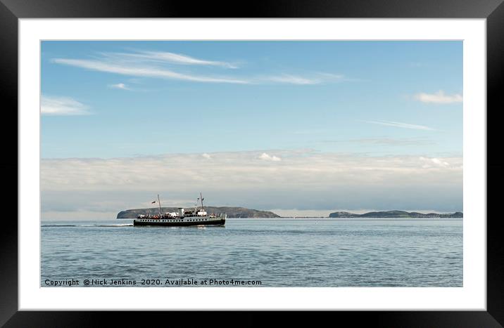 MV Balmoral Entering the Menai Strait Framed Mounted Print by Nick Jenkins