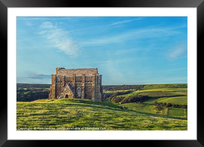 St Catherine's Chapel Abbotsbury Dorset England Framed Mounted Print by Nick Jenkins