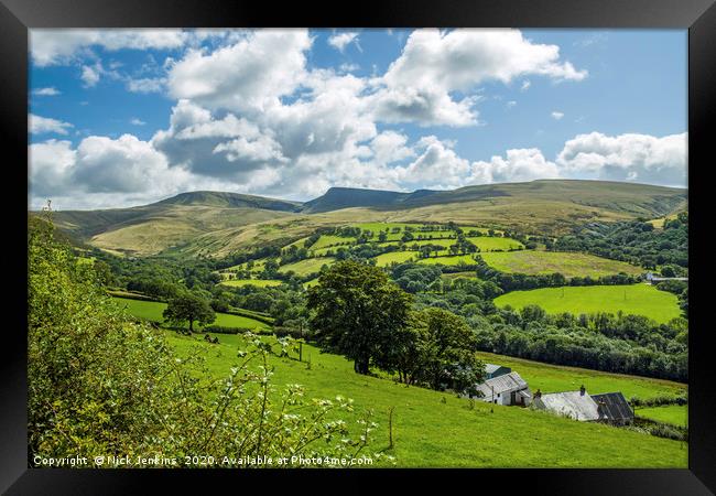 The Black Mountain Brecon Beacons  Framed Print by Nick Jenkins