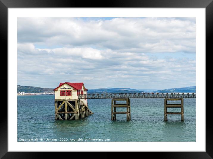 The Old Mumbles Lifeboat Station Framed Mounted Print by Nick Jenkins