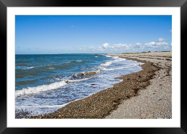 Dinas Dinlle Beach Gwynedd North Wales Framed Mounted Print by Nick Jenkins