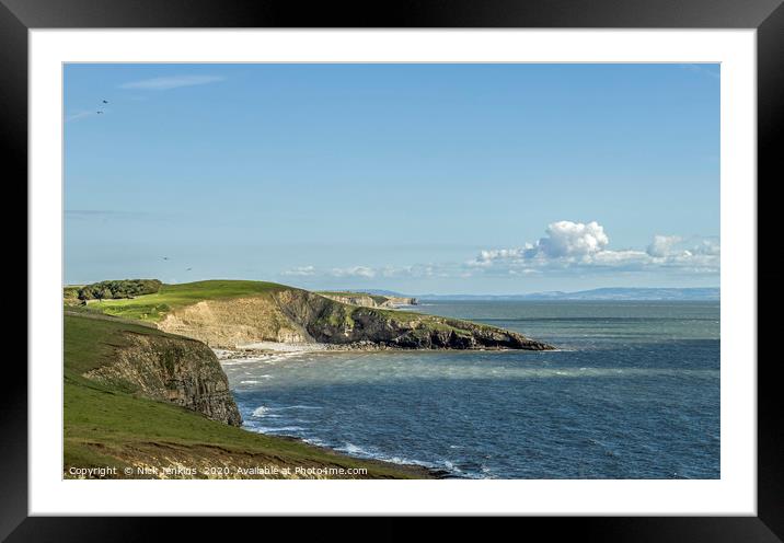 Dunraven Bay on the Glamorgan Heritage Coast Framed Mounted Print by Nick Jenkins