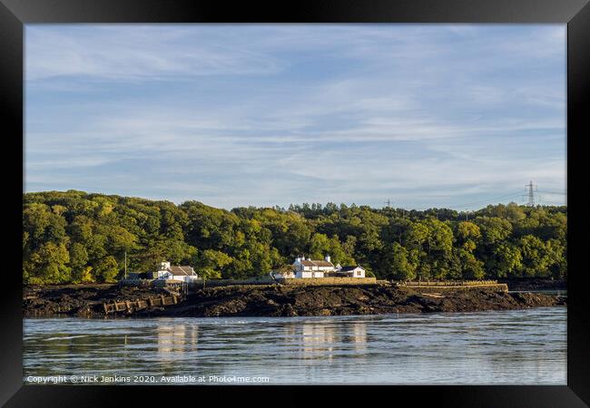The Menai Strait between Anglesey and North Wales  Framed Print by Nick Jenkins