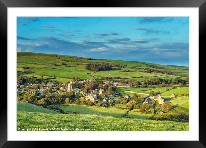 Abbotsbury village Dorset south of England Framed Mounted Print by Nick Jenkins