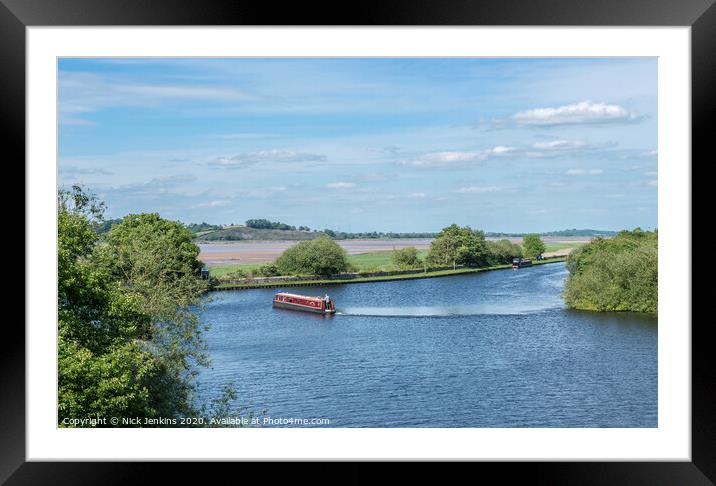 Opening of the Gloucester Canal from Sharpness to Gloucester in Gloucestershire Framed Mounted Print by Nick Jenkins