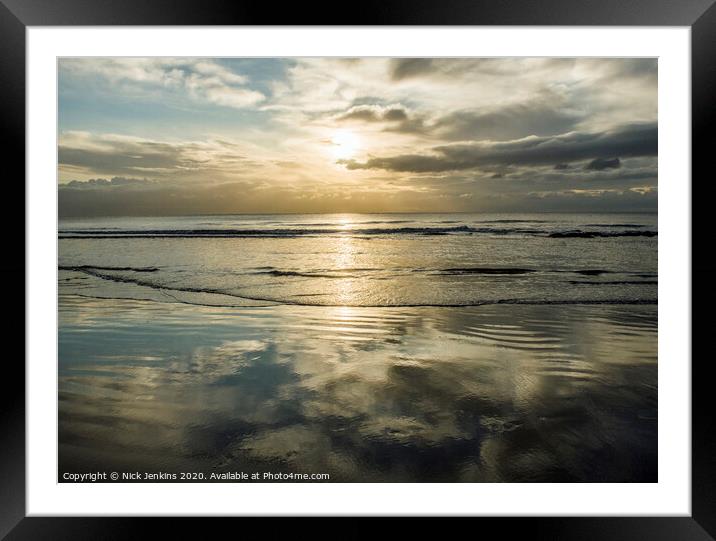 Dunraven Bay on the Glamorgan Heritage Coast Wales Framed Mounted Print by Nick Jenkins