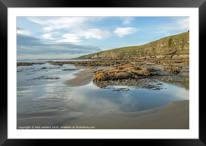Dunraven Bay on the Glamorgan Heritage Coast Wales Framed Mounted Print by Nick Jenkins