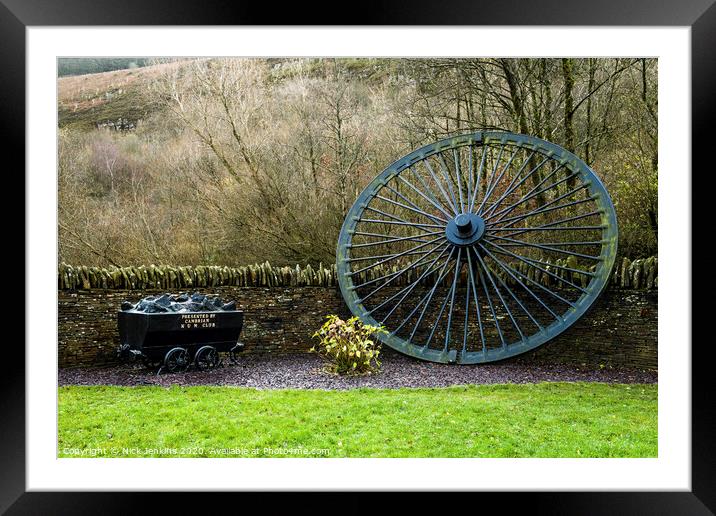 A memorial to the miners of Clydach Vale Rhondda Framed Mounted Print by Nick Jenkins