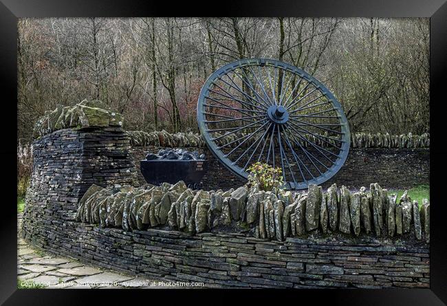 Memorial to coal miners killed in mining accidents Framed Print by Nick Jenkins