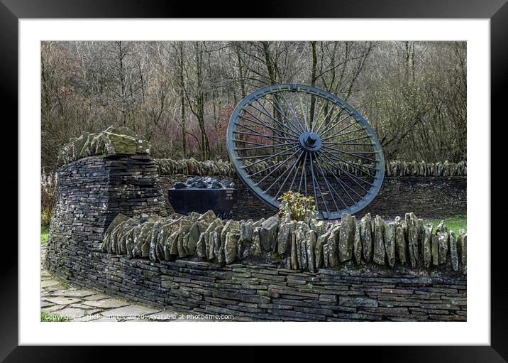 Memorial to coal miners killed in mining accidents Framed Mounted Print by Nick Jenkins