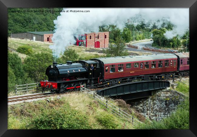 Steam Engine Pontypool and Blaenavon Heritage Rail Framed Print by Nick Jenkins