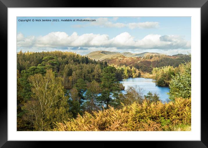 Tarn Hows Lake District National Park Cumbria Framed Mounted Print by Nick Jenkins