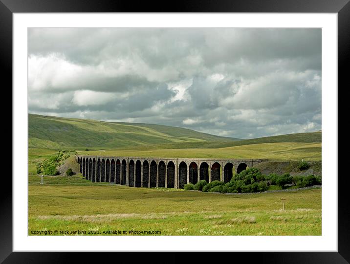 Ribblehead Viaduct Ribblesdale Yorkshire Dales Framed Mounted Print by Nick Jenkins