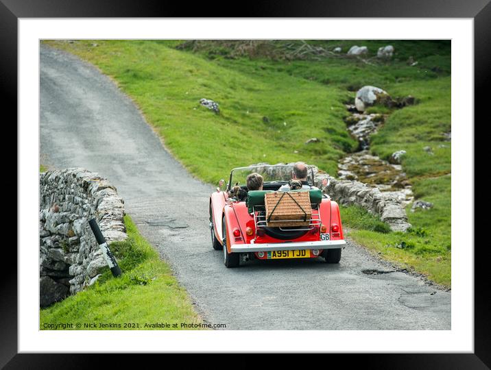 The Open Road Yorkshire Dales National Park Framed Mounted Print by Nick Jenkins