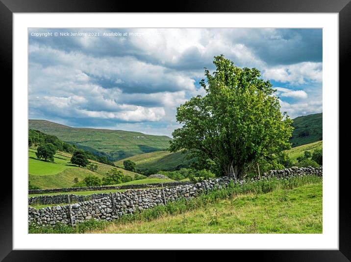 Langstrothdale View Yorkshire Dales National Park Framed Mounted Print by Nick Jenkins