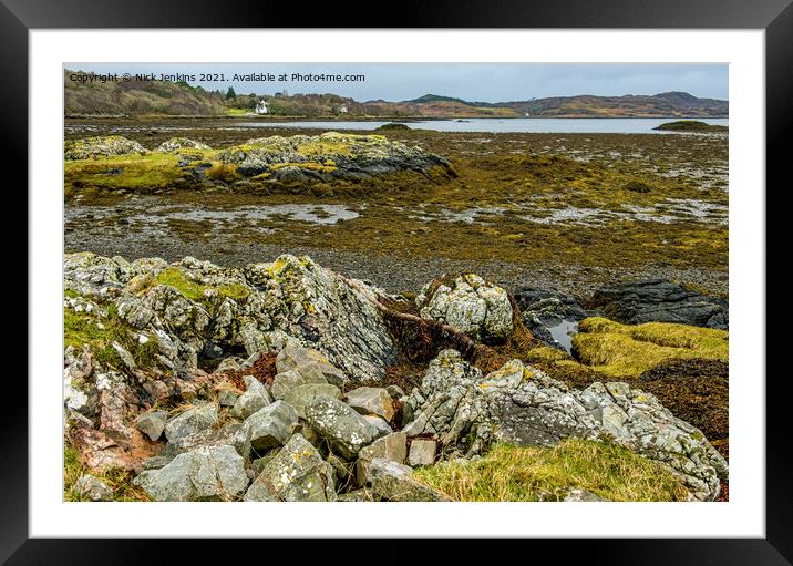 Arisaig Beach Lochaber Inverness-shire Scotland  Framed Mounted Print by Nick Jenkins