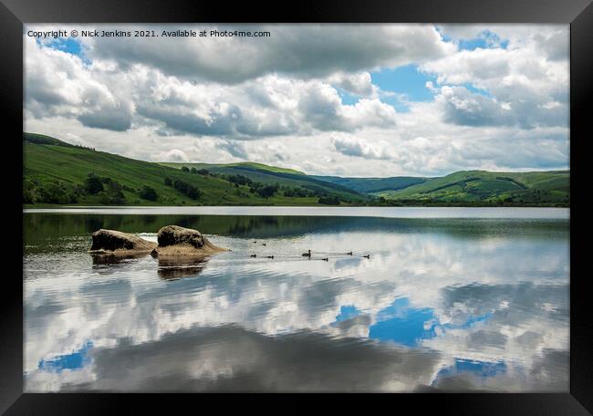 Semerwater in Raydale near Hawes Yorkshire Dales Framed Print by Nick Jenkins
