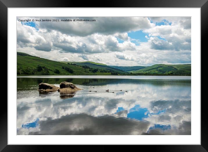 Semerwater in Raydale near Hawes Yorkshire Dales Framed Mounted Print by Nick Jenkins