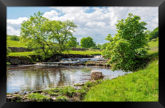 Upper Wharfedale River Wharfe Yorkshire Dales Framed Print by Nick Jenkins