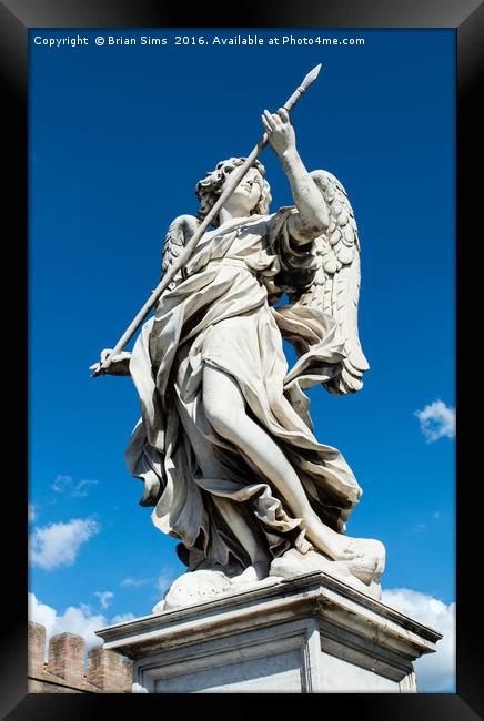 Angel with the Lance Framed Print by Brian Sims