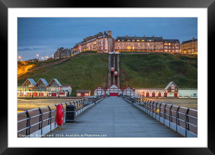 saltburn by the sea Framed Mounted Print by gary ward