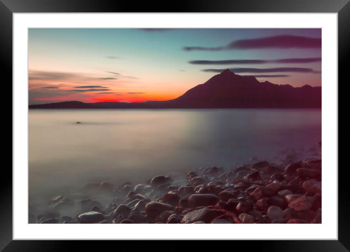 The Fires of Elgol Framed Mounted Print by Eric Pearce AWPF