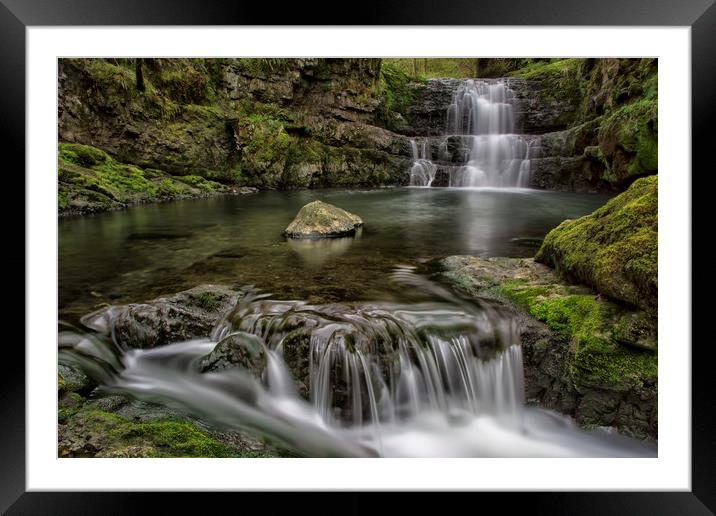 The Flow at Pontneddfechan Framed Mounted Print by Eric Pearce AWPF