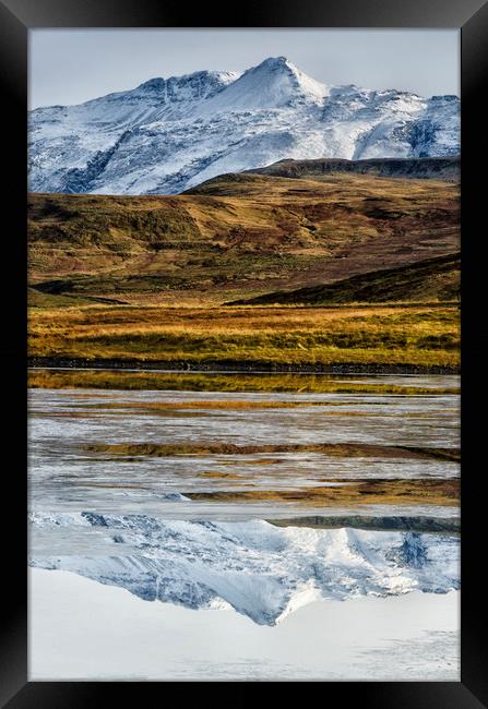 Mountain Reflections Framed Print by Eric Pearce AWPF