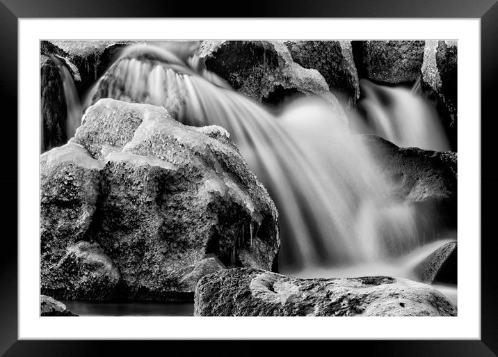 Ice Cold Shower Framed Mounted Print by Eric Pearce AWPF
