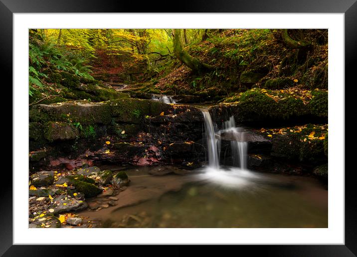 Clydach Gorge Falls Framed Mounted Print by Eric Pearce AWPF