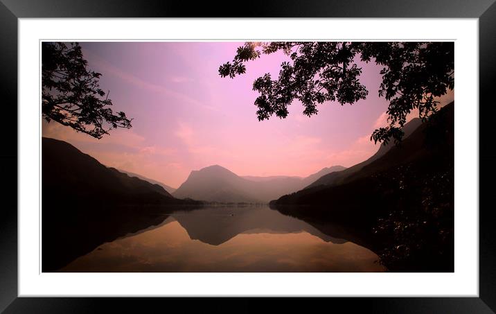 Buttermere sunrise  Framed Mounted Print by Paul Fine