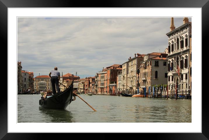 Grand canal Venice  Framed Mounted Print by Paul Fine