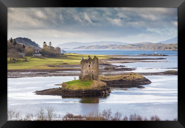 Castle Stalker Scotland Framed Print by Heidi Stewart