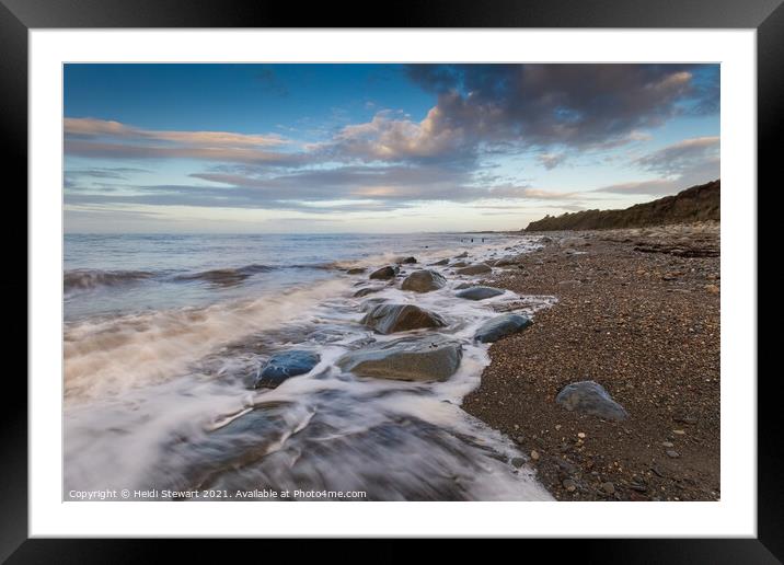 Marine Beach Criccieth Framed Mounted Print by Heidi Stewart