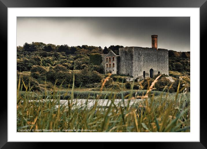 Derelict Lime Works, Aberthaw, Wales Framed Mounted Print by Heidi Stewart