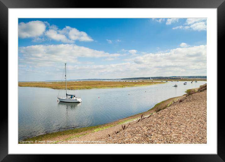 Keyhaven, Lymington Framed Mounted Print by Heidi Stewart