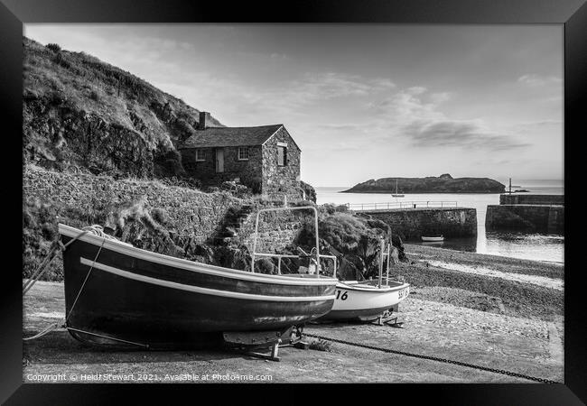 Mullion Harbour, Cornwall Framed Print by Heidi Stewart