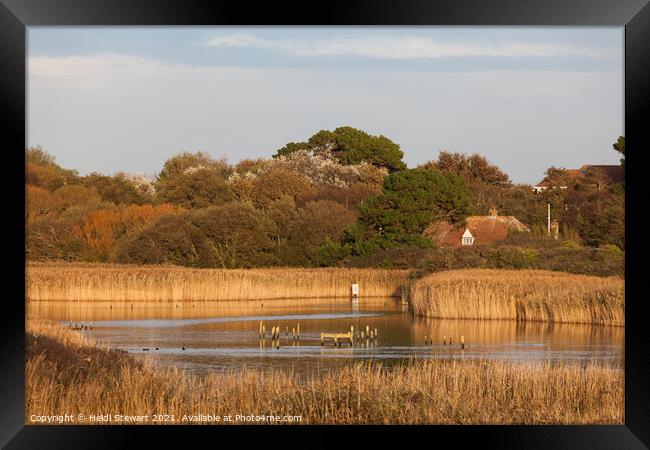 Titchfield Haven Nature Reserve Framed Print by Heidi Stewart