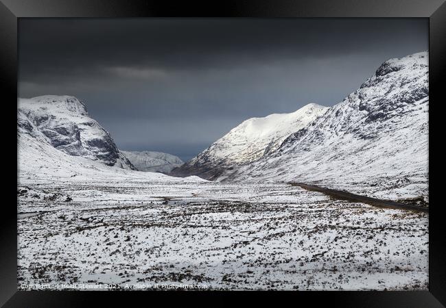 Glen Coe Valley, Scottish Highlands Framed Print by Heidi Stewart