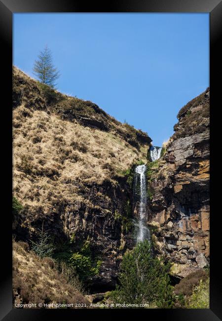 Pen Pych Waterfall, Rhondda Valley Framed Print by Heidi Stewart